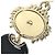 Chanel 22P Lion Camellia Logo Metal Charm Nero D'oro - vista 7