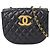 Bolsa de Ombro com Corrente Chanel Matelassé Preto