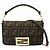 Borsa a mano Fendi Zucca Mini Mamma Baguette Marrone