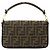 Borsa a mano Fendi Zucca Mini Mamma Baguette Marrone - vista 3