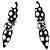 Louis Vuitton LV x YK Infinity Dot Boucles d'Oreilles Louisette Earrings Schwarz Weiß Golden - Ansicht 4