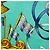 Hermès Carré 90 Luna Park Amusement Scarf Multicolor Verde - vista 5