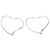 Autre Marque Tiffany & Co. Open Heart Creolen Silber - Ansicht 2
