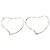 Autre Marque Tiffany & Co. Open Heart Creolen Silber - Ansicht 3