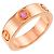 Anello Cartier Love in oro rosa 18K - vista 4