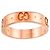 Anillo Gucci Icon Band en oro rosa - vista 2