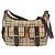 Burberry Horseferry Check Schultertasche Braun Beige