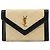 Autre Marque Porte-cartes à rabat Saint Laurent Gaby Noir Beige