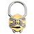 Bulgari Portachiavi Bvlgari BVLGARI Charm in oro giallo e acciaio inossidabile