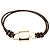 Bracciale Louis Vuitton Brown Monogram LV Padlock 17 Marrone