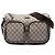 Borsa a tracolla Gucci Beige GG Supreme con doppia tasca