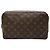 Louis Vuitton Brown Monogram Trousse Toilette 28 Castaño
