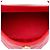 Chanel Red CC gesteppte Lammleder Round Vanity Case mit Griff und Kette Rot - Ansicht 4