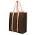 Burberry Brown TB Monogram E Canvas und Leder Tote mit Nieten, vertikal - Ansicht 2