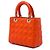 Autre Marque Dior Orange Medium Lambskin Cannage Lady Dior Arancione - vista 2