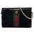 Gucci Borsa a Tracolla Ophidia Chain Piccola in Suede Nero