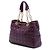 Autre Marque Dior Lady Dior Soft Shopping Tote Large aus Lackleder Cannage Lila Dunkelviolett - Ansicht 2