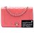 Chanel Pink Small Quilted Crumpled Calfskin Bi Vintage Full Flap Rosa - vista 7