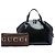 Bolso Gucci Nice Dome Large de charol Microguccissima negro - vista 6