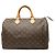 Louis Vuitton Brown Monogram Speedy 35 Marrom