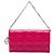 Cartera con cadena Lady Dior de piel charol rosa Cannage de Dior