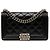 Le Boy Chanel Black Old Medium Quilted Lambskin Double Stitch Boy Flap Preto