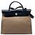 Hermès Brown Toile Herbag Zip 31 Castaño Marrón claro