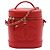 Vanity Neceser Chanel Red CC de piel de cordero Roja