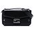 Borsa Satchel Baguette Soft Trunk in pelle nera Fendi Nero