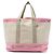 Chanel Beige Large Bicolor Canvas Sports Ligne Tote
