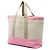 Chanel Beige Large Bicolor Canvas Sports Ligne Tote - Ansicht 2