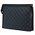 Louis Vuitton Black Damier Graphite Pochette Voyage MM Schwarz - Ansicht 2
