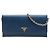 Carteira com Corrente Prada Blue Saffiano Azul