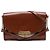 Borsa a tracolla Burberry Bridle Abbott in pelle marrone e tela House Check