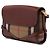Borsa a tracolla Burberry Bridle Abbott in pelle marrone e tela House Check - vista 2