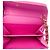 Portamonete Chanel 19 Flap in denim matelassé rosa con catena - vista 4
