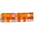Lenço Twilly de seda Hermès Orange Bolduc Au Carre Laranja - vista 4