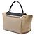 Céline Celine Beige Medium Trapeze Satchel aus bicolor Kalbsleder und Wildleder - Ansicht 2