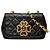 Chanel Black Quilted Lambskin Clover CC Bijoux Chain Flap Schwarz