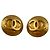 Chanel Gold CC Vergoldete Runde Clip-On Ohrringe Golden - Ansicht 6