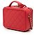 Chanel Red Small Caviar CC Filigree Vanity Case Rouge - vue 2