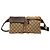 Bolso cinturón Gucci de lona GG beige con doble bolsillo