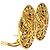 Orecchini a clip rotondi in filigrana placcati oro Chanel Gold CC D'oro - vista 5