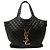 Autre Marque Saint Laurent Icare Shopping Tote aus gestepptem Lammleder in Schwarz Maxi