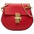 Chloé Mini Bolsa Tiracolo Drew em Couro Vermelho