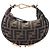 Fendi Brown Nano FF Jacquard Fendigraphy Hobo Braun