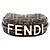 Fendi Brown Nano FF Jacquard Fendigraphy Hobo Braun - Ansicht 3
