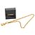 Colar com pingente acolchoado Chanel Gold CC banhado a ouro Dourado - vista 7