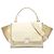 Céline Sac Trapeze Celine Medium Bicolor en cuir de veau et daim Marron Beige