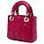 Autre Marque Dior Pink Mini Lambskin Cannage Lady Dior Rosa - vista 2